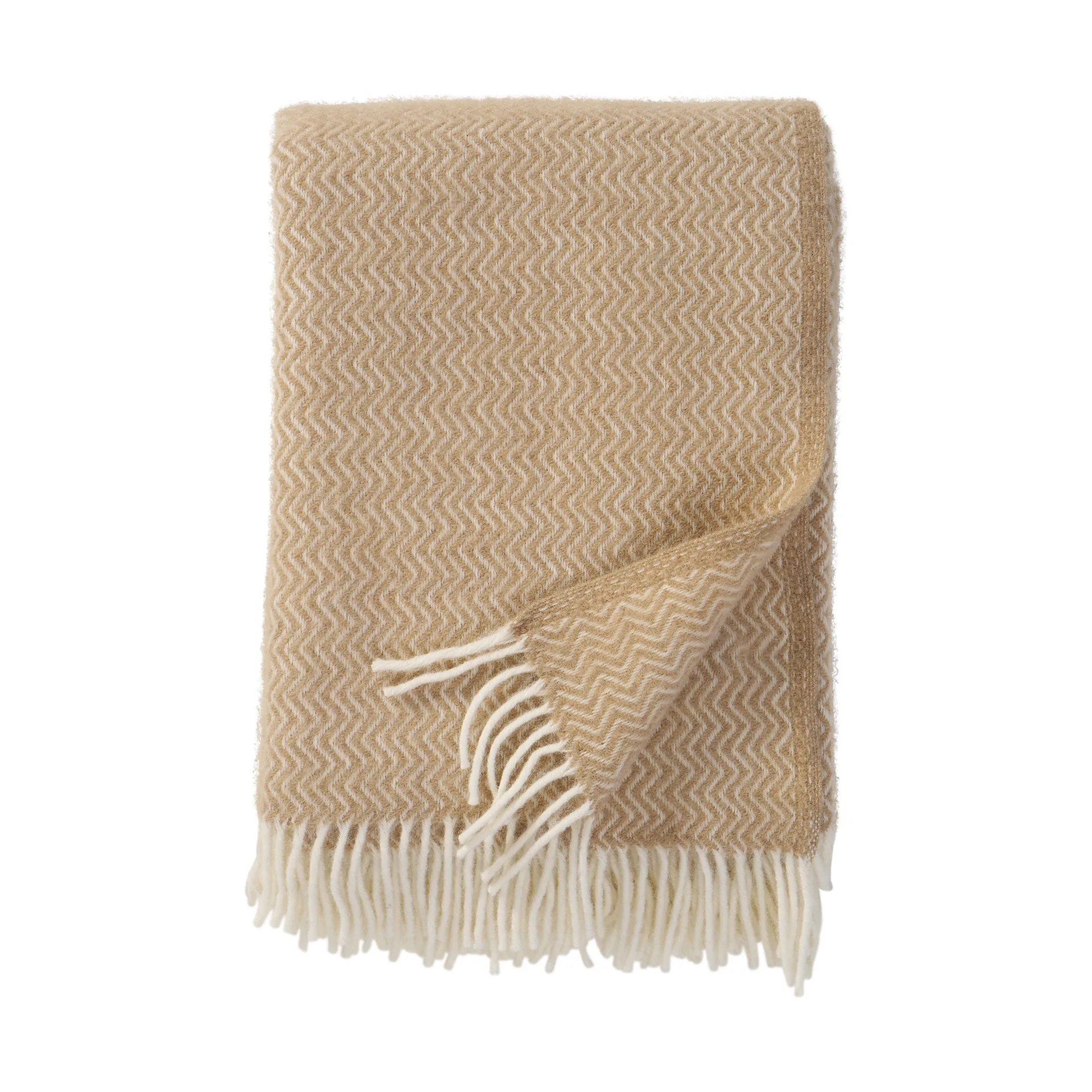 Sorbet wool throw 130x200 cm, Sandy beach Klippan Yllefabrik