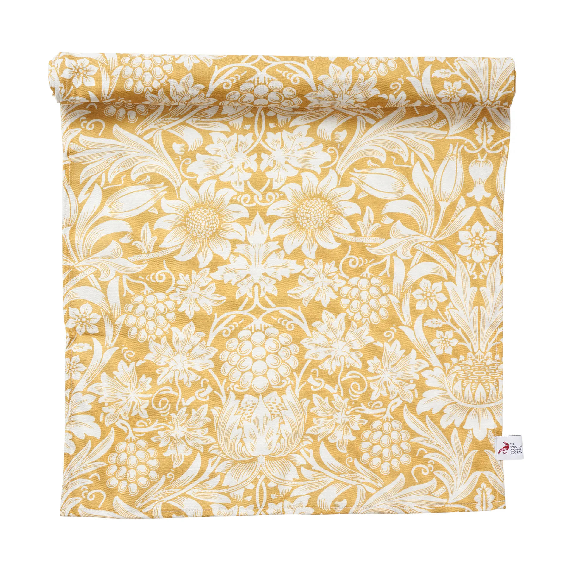 Sunflower table runner 45x150 cm, Golden Klippan Yllefabrik