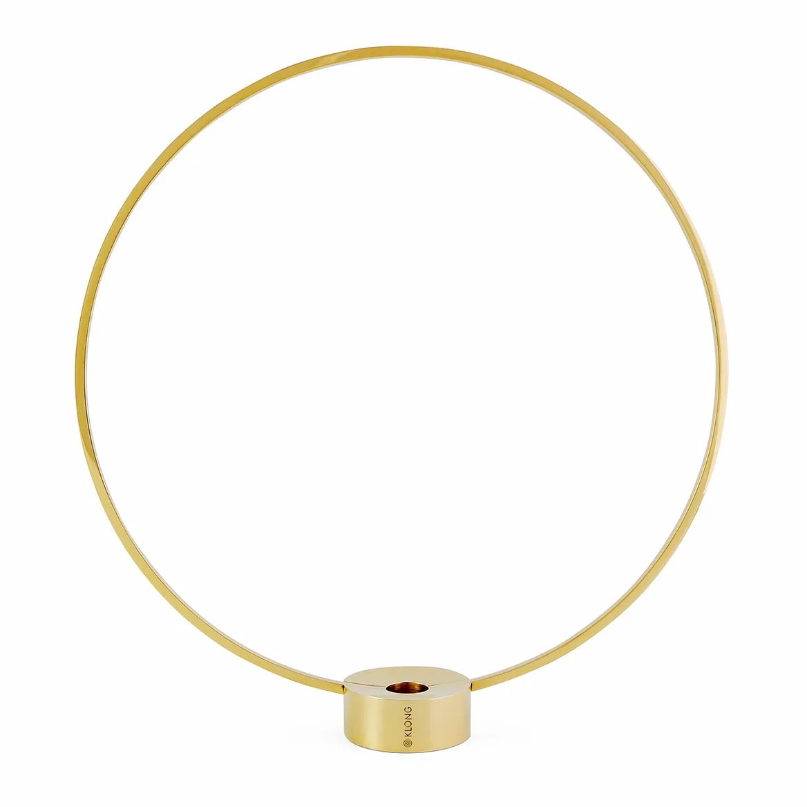 Gloria candle holder, small, brass KLONG