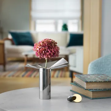 Löv vase-candle holder - Stainless steel - KLONG