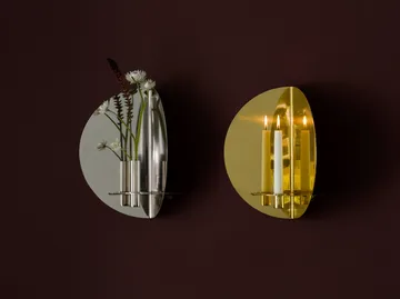 Twilight candle sticks wall - Nickel - KLONG
