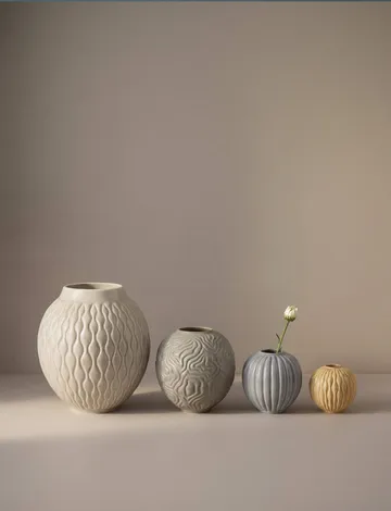 Solum vase - Ash, 24 cm - Knabstrup Keramik