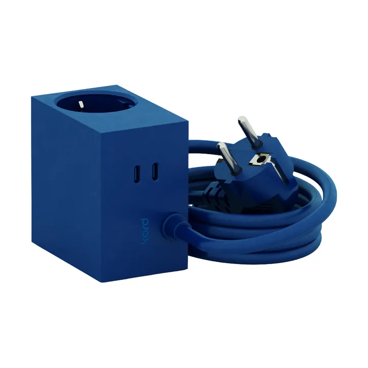 Cuboid+ power strip USB-C 30W 2 m - Catalina Blue - Kord