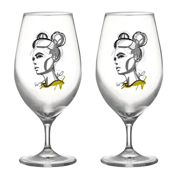 All about you beer glass 40 cl 2-pack - Cheers to you - Kosta Boda