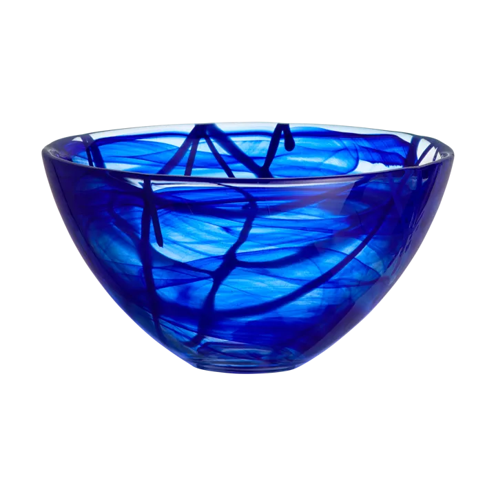 Contrast bowl 230 mm - Blue-blue - Kosta Boda