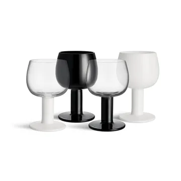 Father’s glass - White-black, 4-pack - Kosta Boda