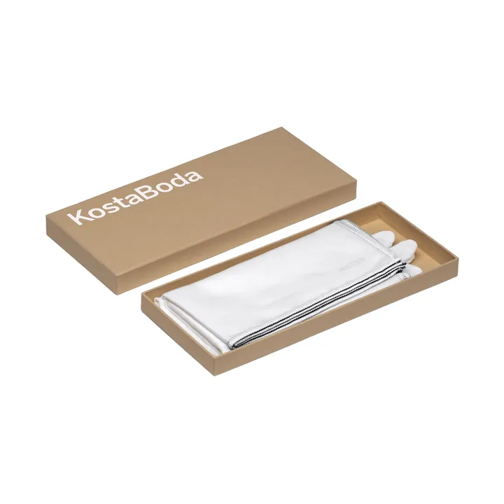 Kosta Boda glass care set box - White, small - Kosta Boda