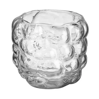 Moss candle holder 7.3x8 cm, Clear Kosta Boda