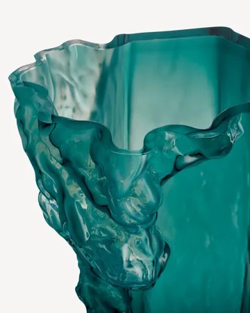 Rocky Baroque vase 35 cm - Chrysocolla - Kosta Boda