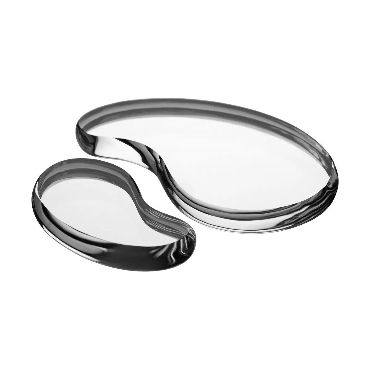 Tears of joy decorative object 2 pieces, Silver Kosta Boda