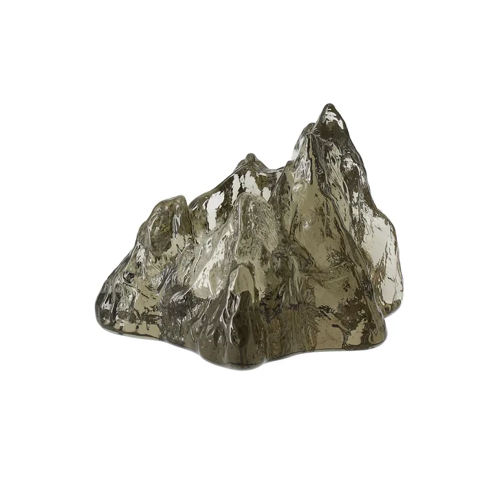 The Rock tealight holder 91 mm - Taupe - Kosta Boda
