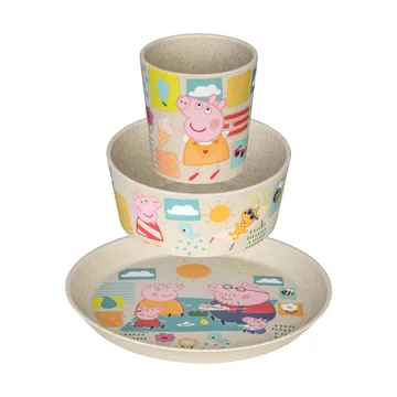 Connect children's dinnerware 3 pieces - Greta Pig - Koziol