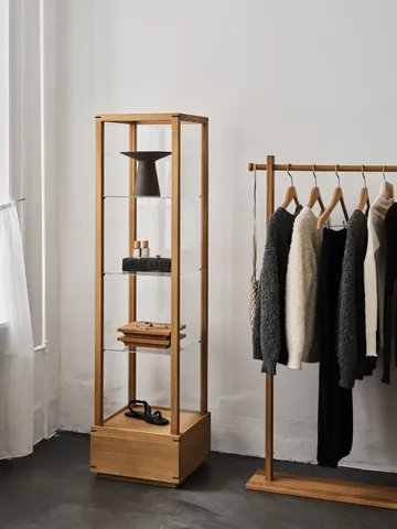 Japanese display cabinet medium - Warm oiled oak - Kristina Dam Studio