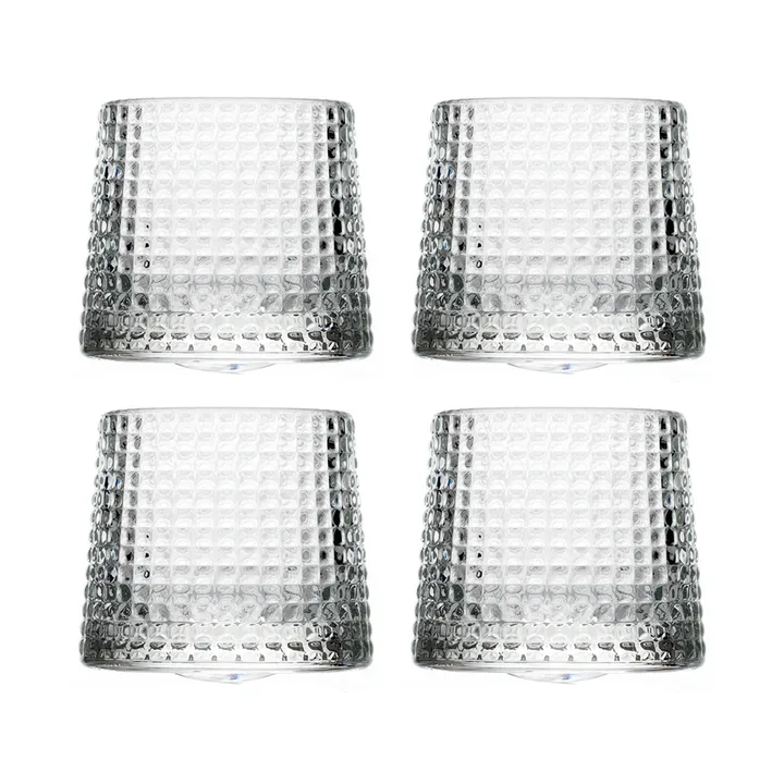 Blossom whiskeyglas 16 cl 4-pack - Clear - La Rochère