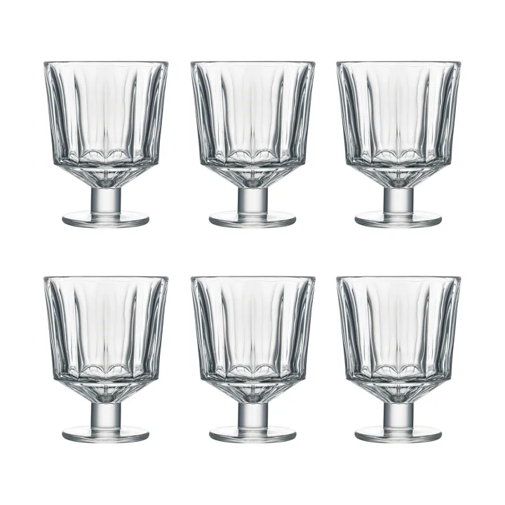 City wine glass 26 cl 6-pack - Clear - La Rochère
