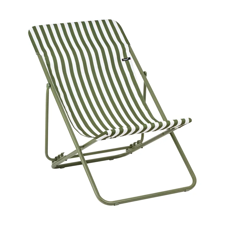 Maxi Transat Colorblock sun lounger - Rayure Moss (green) - Lafuma