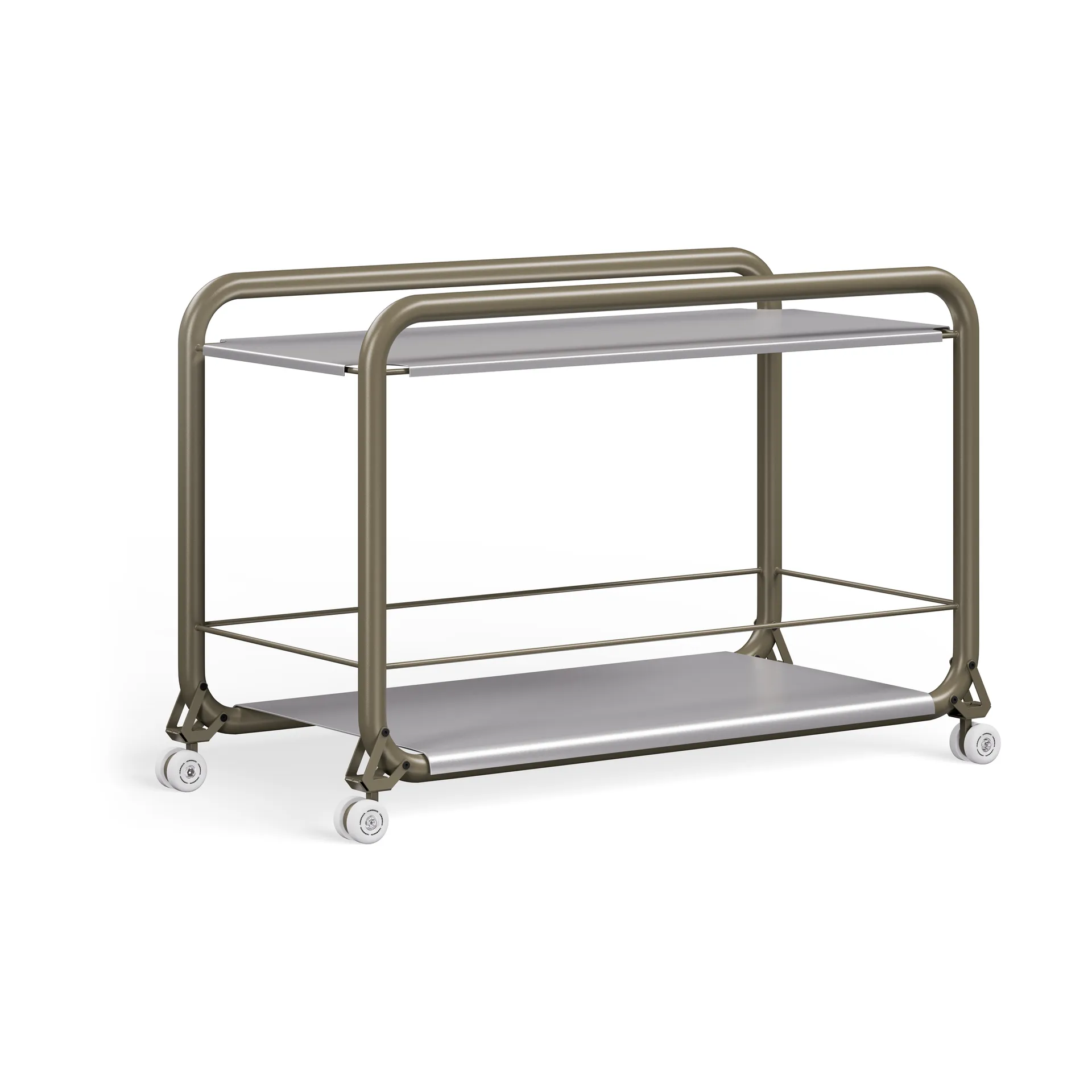 Tension trolley, Grey green-stainless steel Lammhults