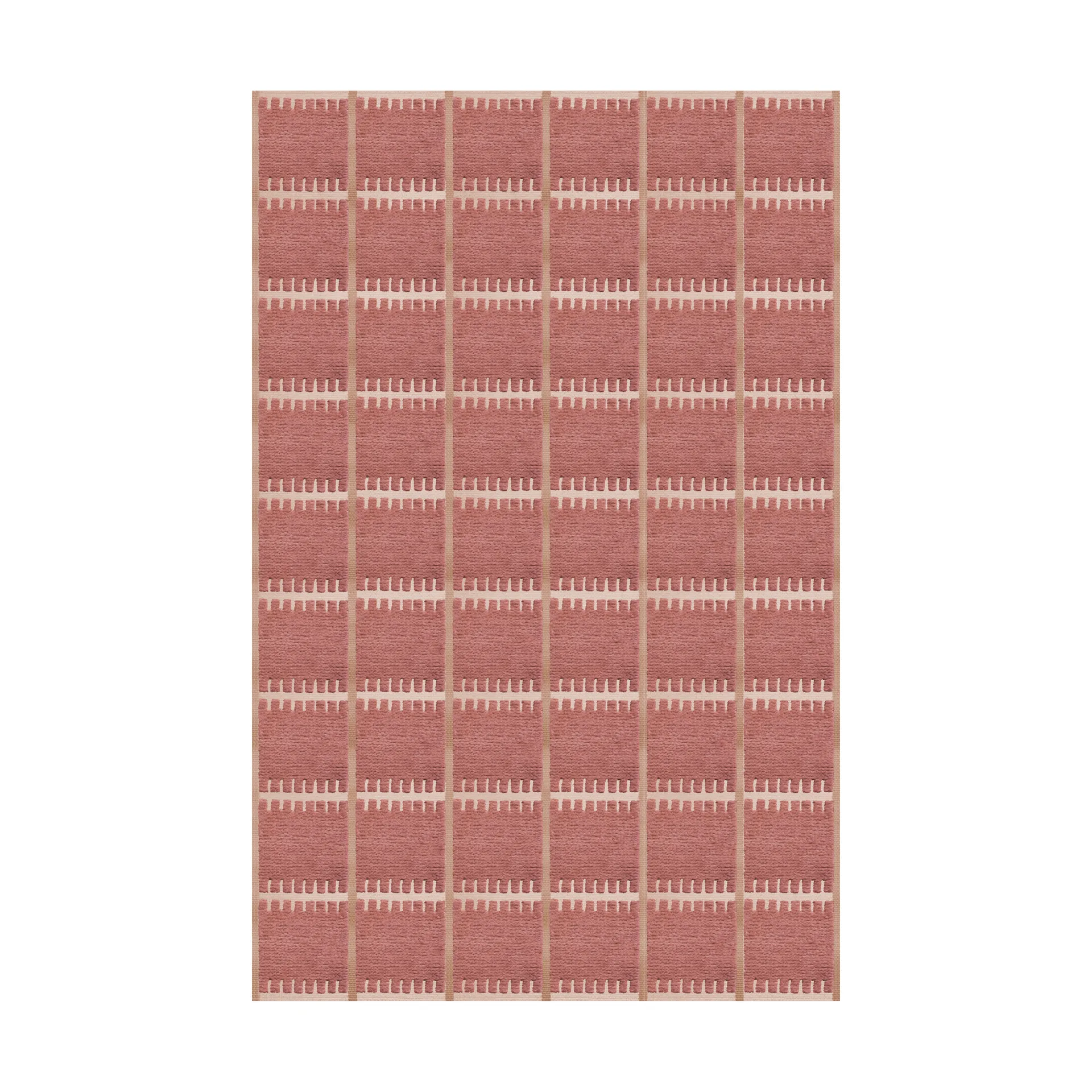 Lilly wool carpet, Claret red. 250x350 cm Layered