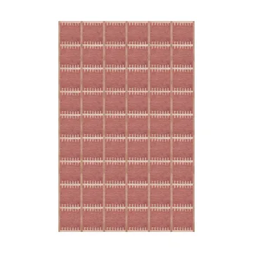 Lilly wool carpet - Claret red. 250x350 cm - Layered