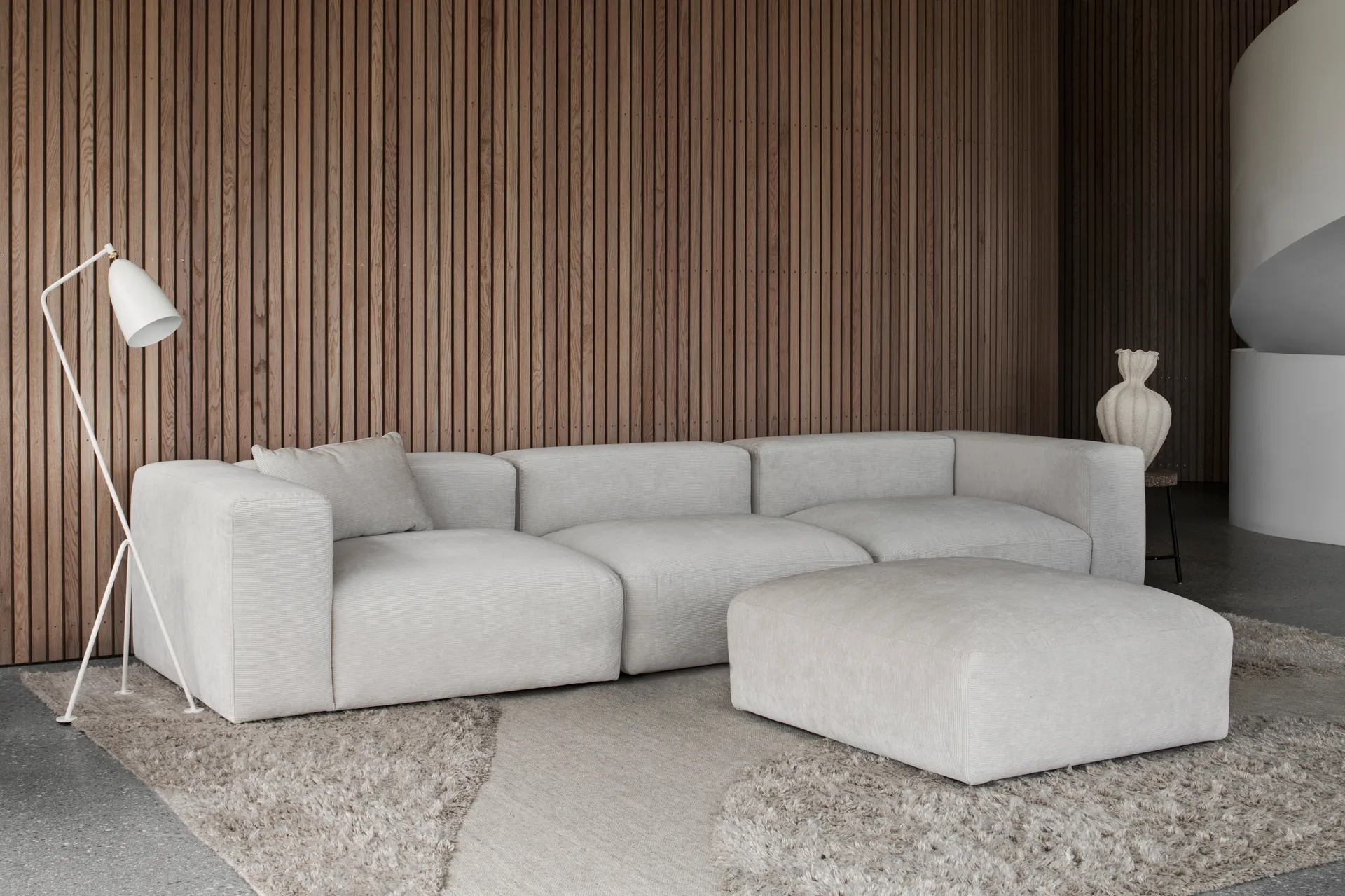 Punja plasma wool carpet 300x400 cm, Sand melange Layered