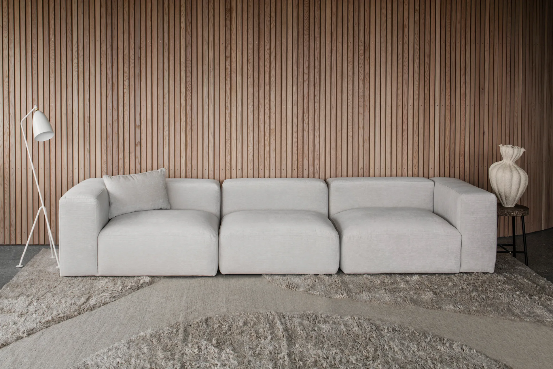 Punja plasma wool carpet 300x400 cm, Sand melange Layered