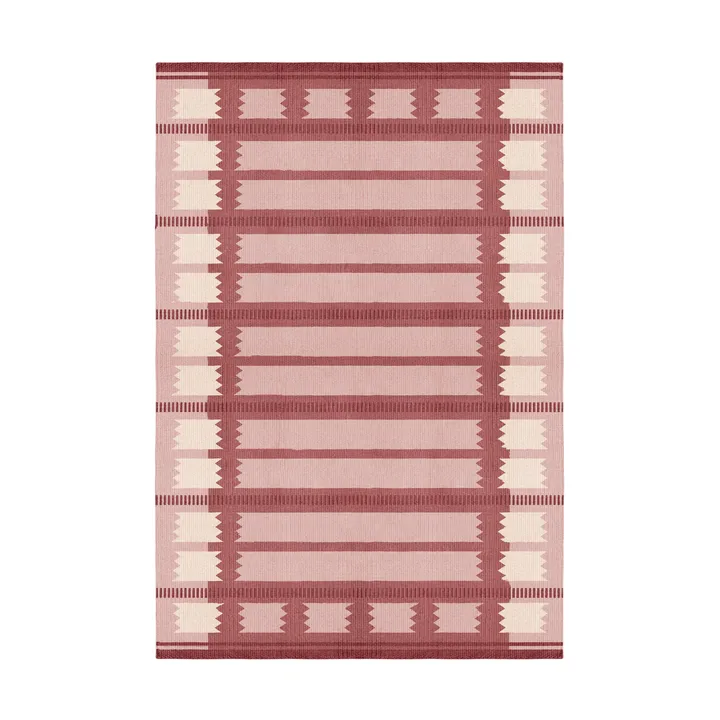 Röllakan Iris wool carpet - Rasberry, 250x350 cm - Layered