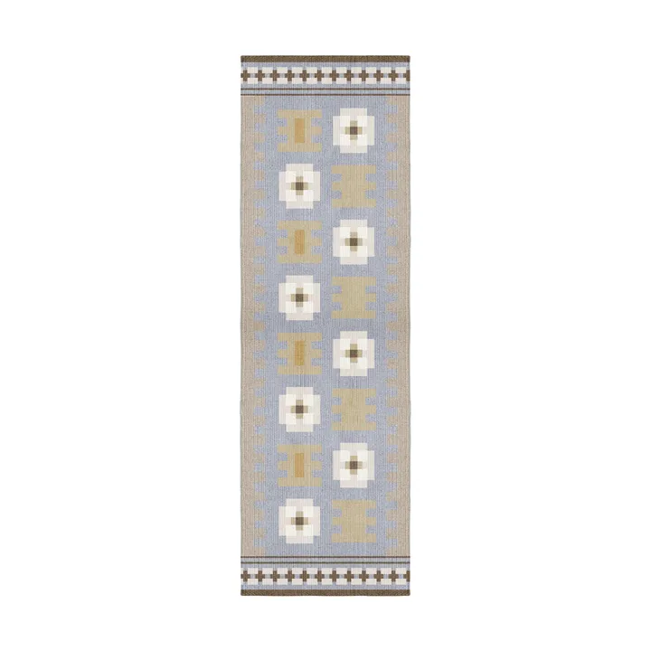 Röllakan Selma wool rug - Dove, 80x300 cm - Layered