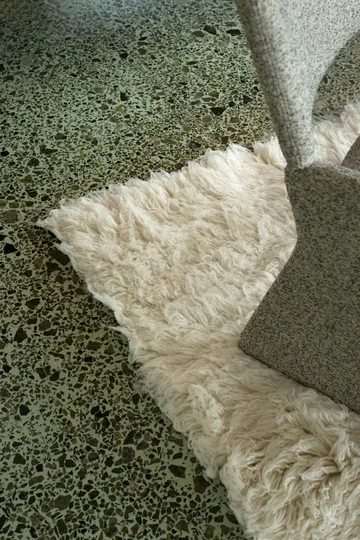 Shaggy rug 250x350 cm - Bone white - Layered