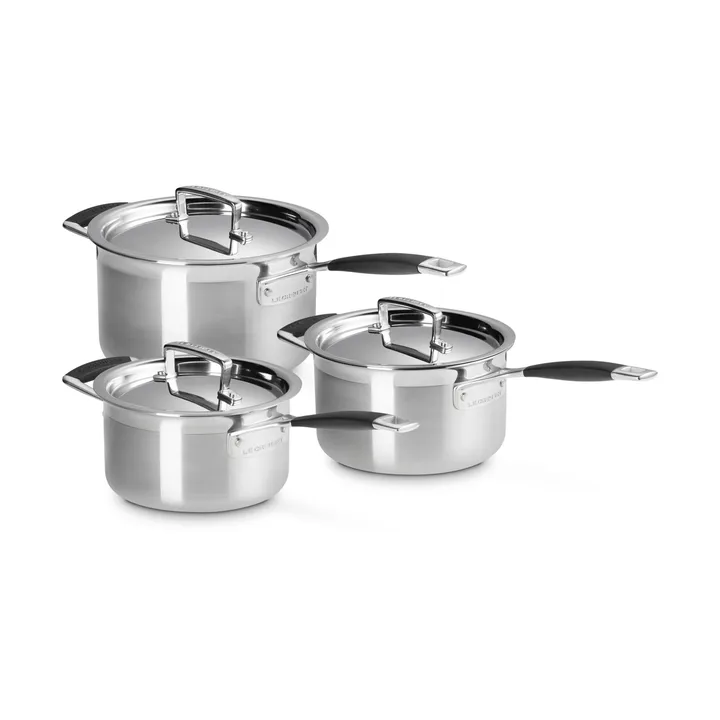 Le Creuset cookware set - Stainless steel, 3 pieces - Le Creuset