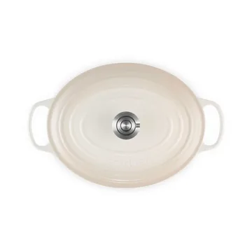 Le Creuset Signature cast iron oval casserole - Meringue, 6.3 l - Le Creuset