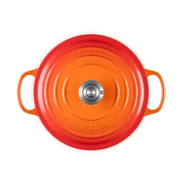 Le Creuset Signature cast iron round casserole - Volcanic, 5.3 l - Le Creuset