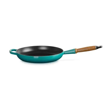 Le Creuset Signature frying pan wooden handle 28 cm - Bleu Riviera - Le Creuset