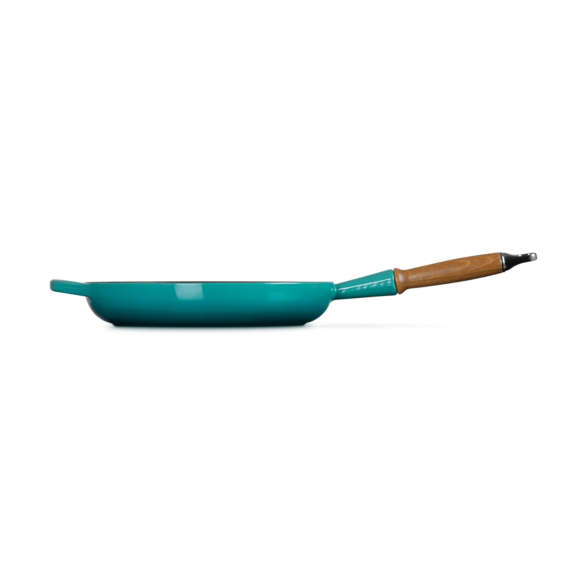 Le Creuset Signature frying pan wooden handle 28 cm, Bleu Riviera Le Creuset