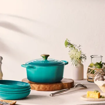 Le Creuset Signature pasta plate 22 cm - Bleu Riviera - Le Creuset