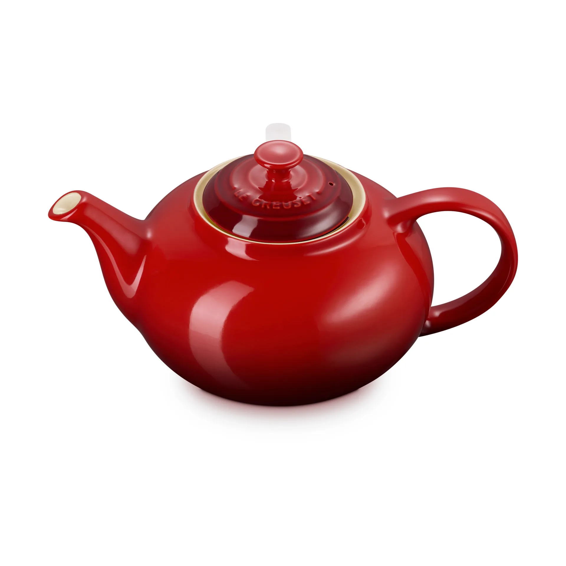 Le Creuset teapot, Cerise, with strainer, 1.3 L Le Creuset