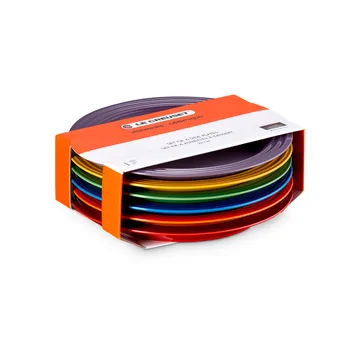 Signature stoneware breakfast plate 6-piece set - Rainbow - Le Creuset