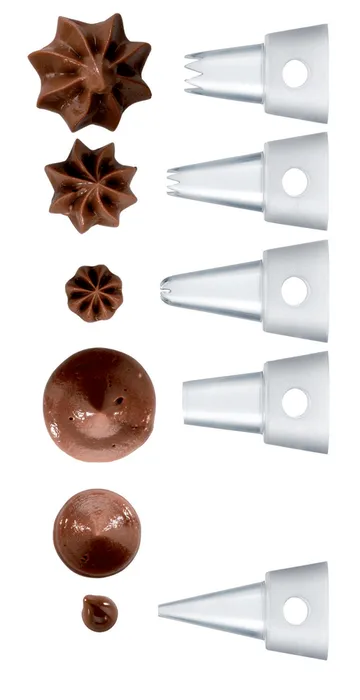 Lékué decomax set brown - 6 nozzles - Lékué