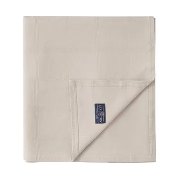 Checked Jacquard bedspread 160x240 cm - Light beige - Lexington