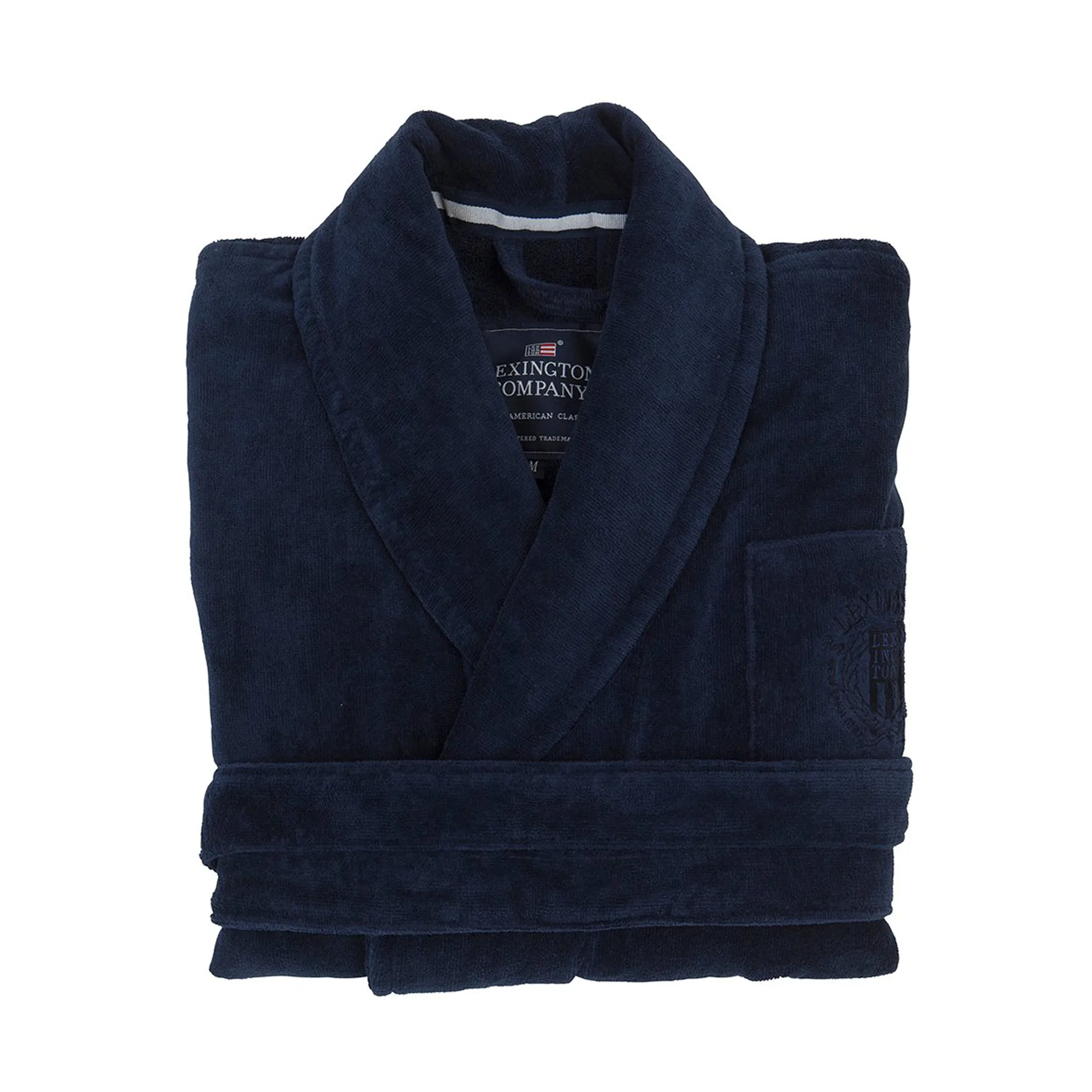 Hotel Velour bathrobe M, Dress Blue Lexington