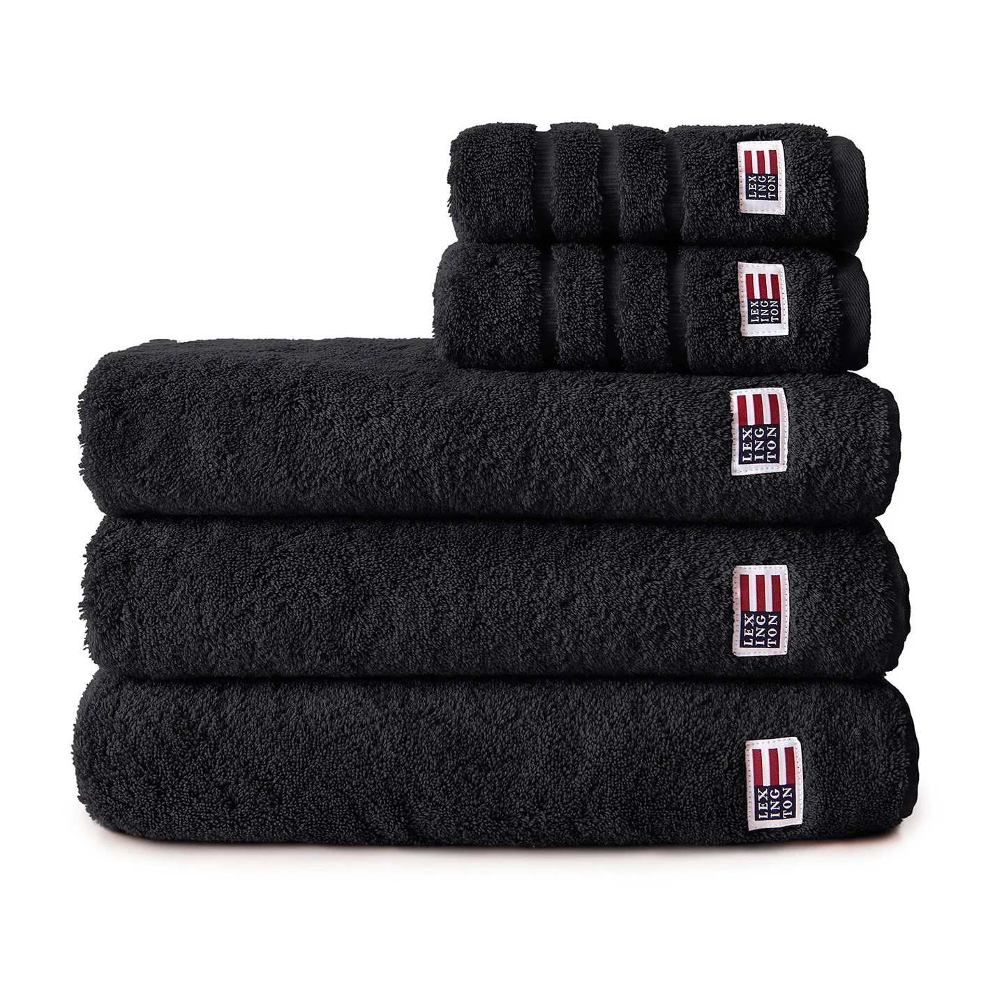 Icons Original bath towel 100x150 cm, black Lexington