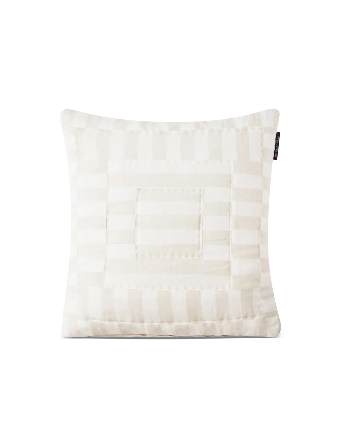 Quilted pillowcase 50x50 cm, White-beige Lexington