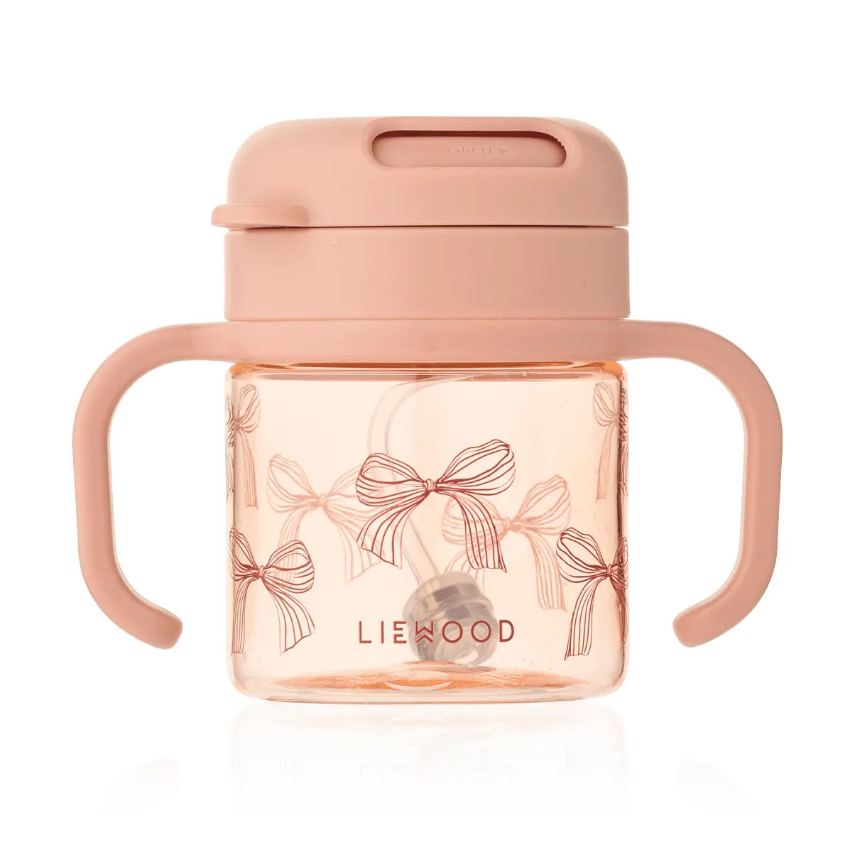 Kai Tritan sippy cup with straw, Bows-Pale Tuscany Liewood