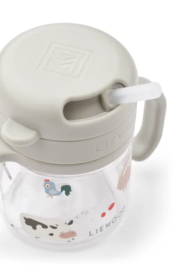 Kai Tritan sippy cup with straw - Farmlife-Sandy - Liewood