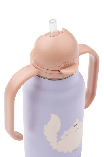 Kimmie water bottle 25 cl - Cat-Warm lilac - Liewood