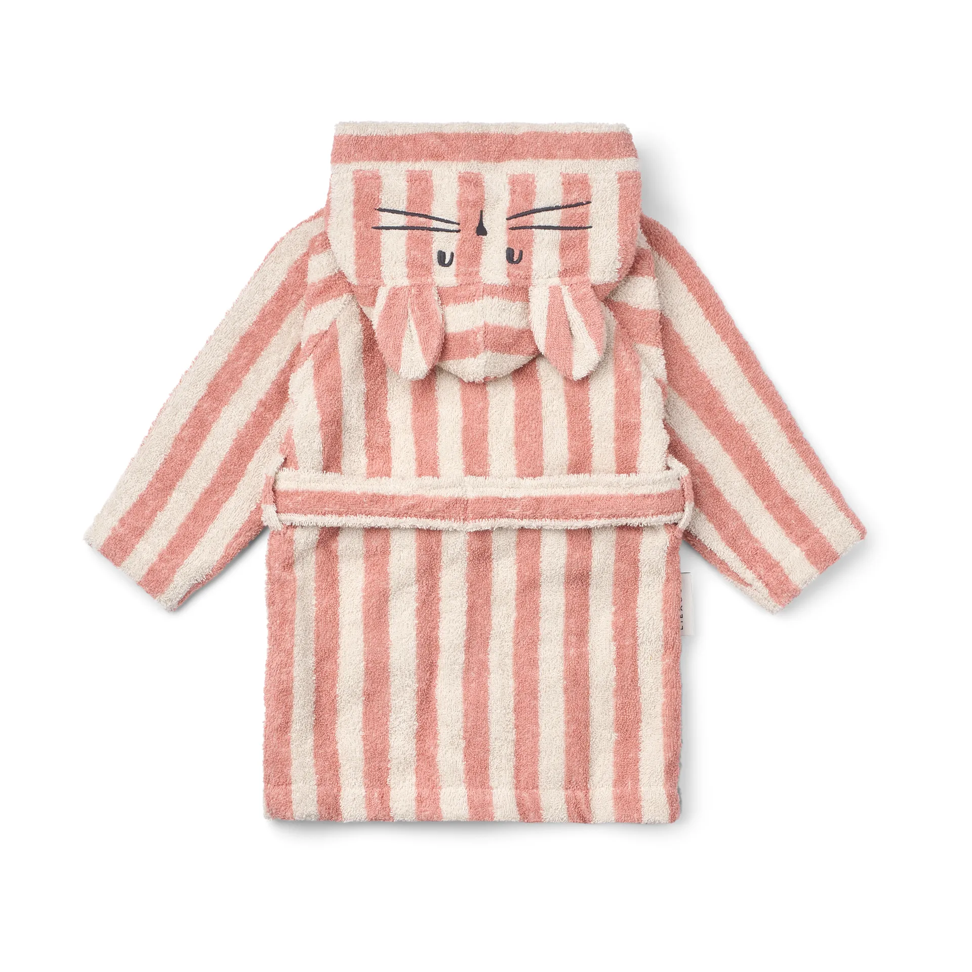 Lily bathrobe coral blush creme de la creme stripe, 5–6 years Liewood