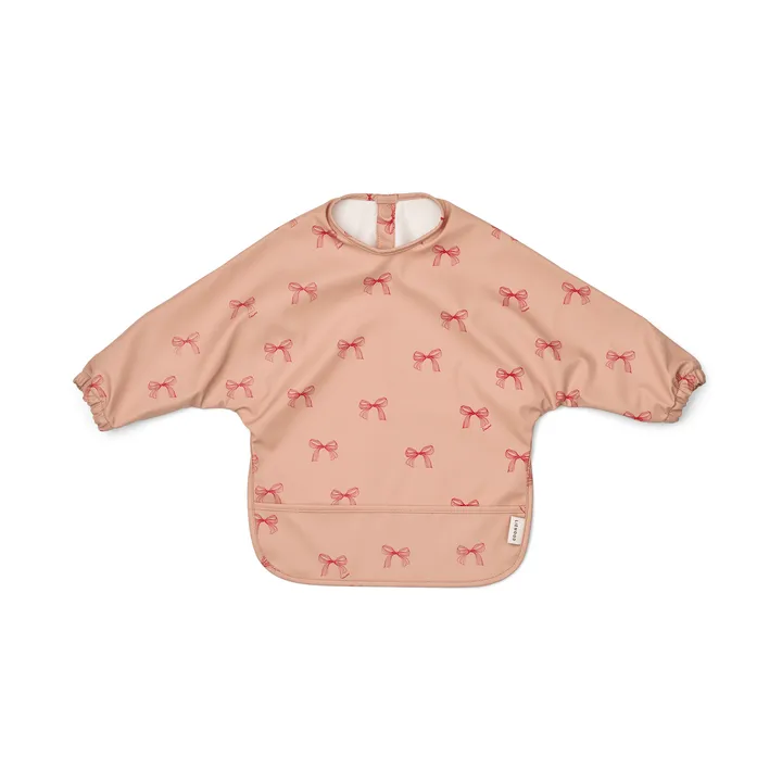 Merle bib with sleeve - Bows-Pale Tuscany - Liewood