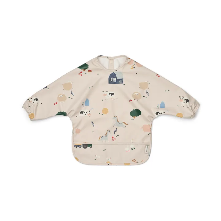 Merle bib with sleeve - Farmlife-Sandy - Liewood