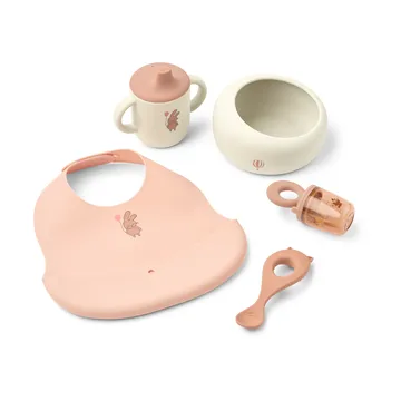 Mileah baby mealtime set - Wild child/Rosey - Liewood