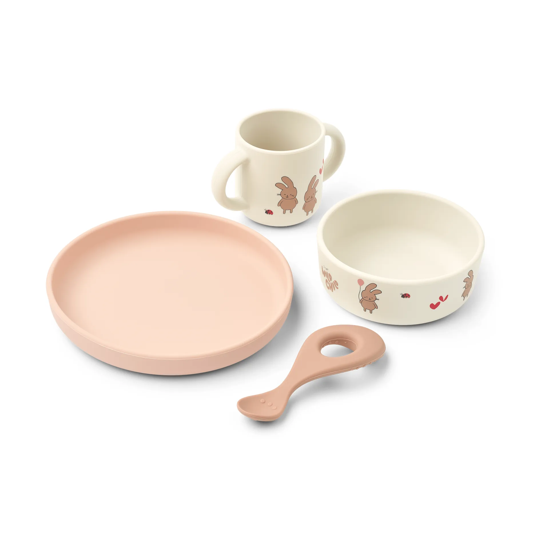 Vivi printed dinnerware set 4 pieces, Wild child/Rosey Liewood