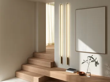 Stripe C/W wall lamp - Brass, 4x200 cm - Light-Point